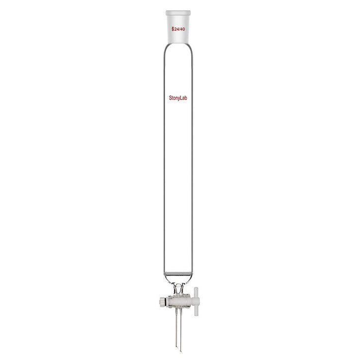stonylab Chromatographie Säule aus Borosilikatglas, Chromatography Column 24/40 Gelenk Chromatograph