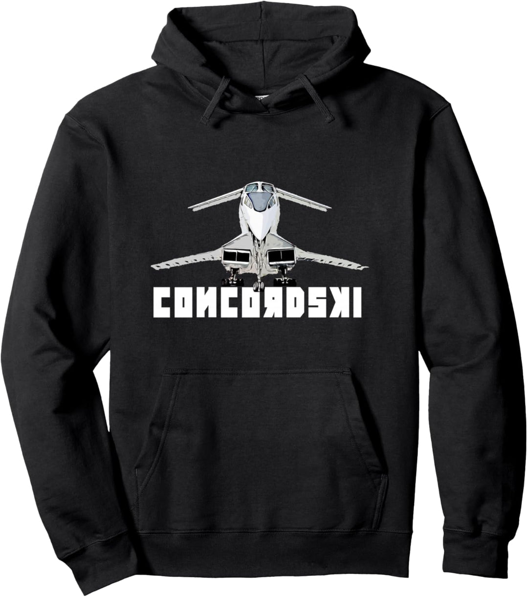Tu-144 Concordski Concorde Aircraft Aeroplane Gift Pullover Hoodie