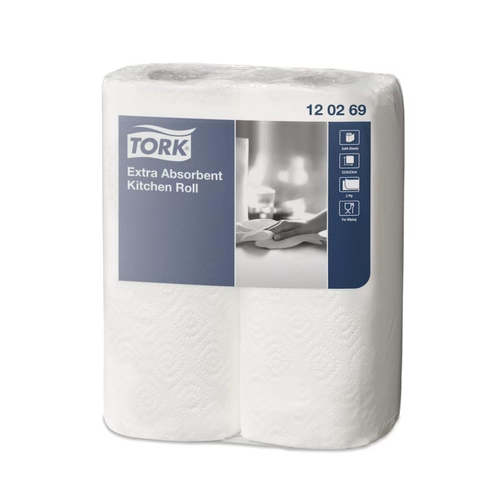 Tork Premium Küchenrolle 2-lagig, 64 Abrisse 1 Paket = 24 Rollen