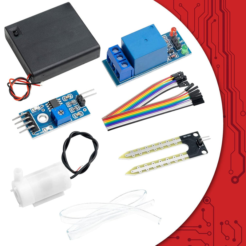 AZDelivery 5x Pflanzen-Bewässerung-Set V 5.0 SENSOR Automatisches Bewässerungsmodul DIY-Bausatz Bode