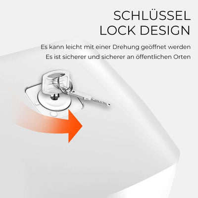 PLUSSEN Seifenspender Ohne Bohren 800ml Wandbefestigung Einzelkopf Manueller Seifenspender Bad Dusch