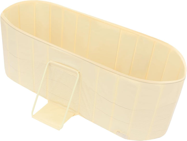 Faltbare Badewanne für Erwachsene, platzsparend & isoliert, 150 cm Länge, freistehend mit Doppel-Abf