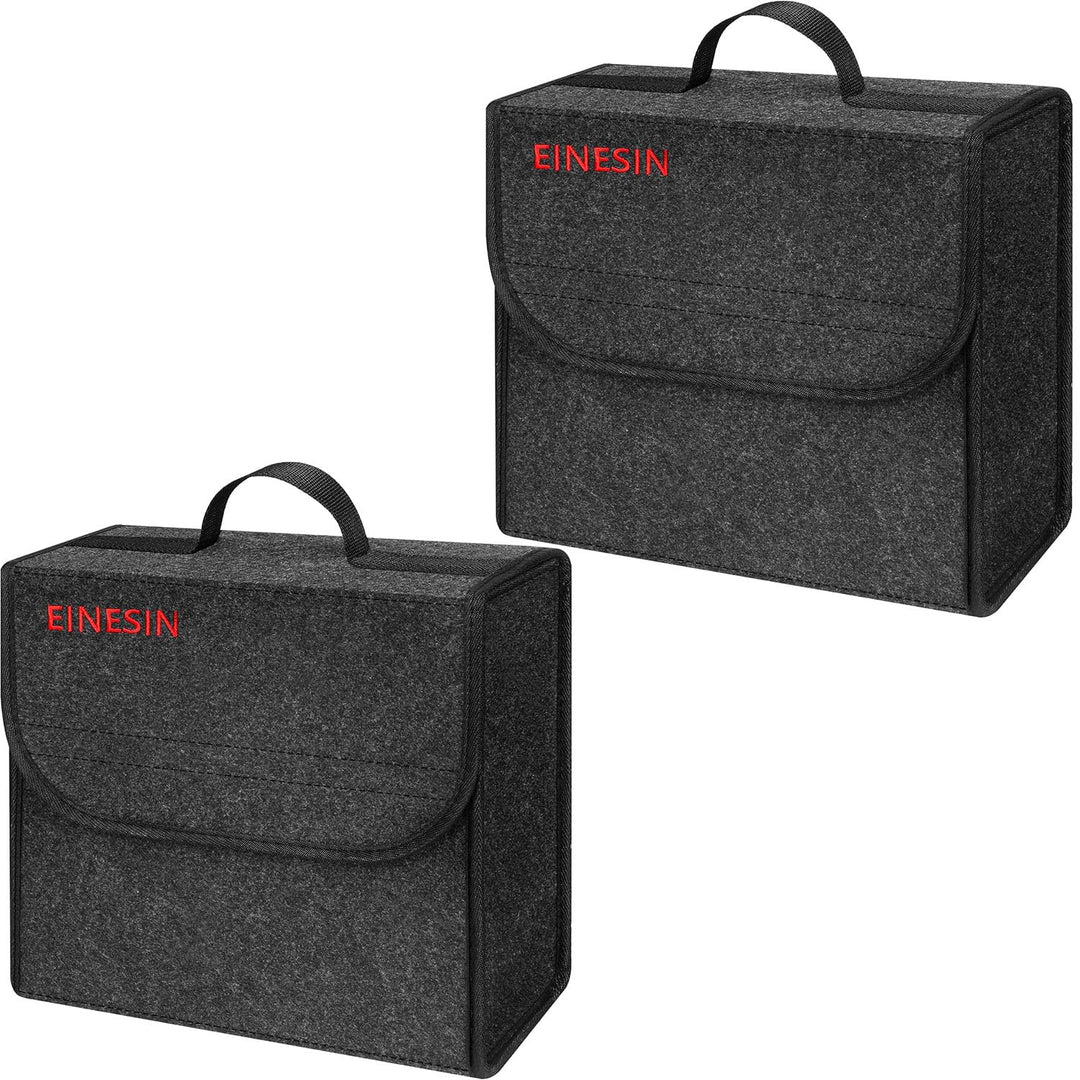 2 Stück Auto Organizer Toolbag, Kofferraum Organizer aus Filz mit Klett Fixierung, Auto Zubehör für