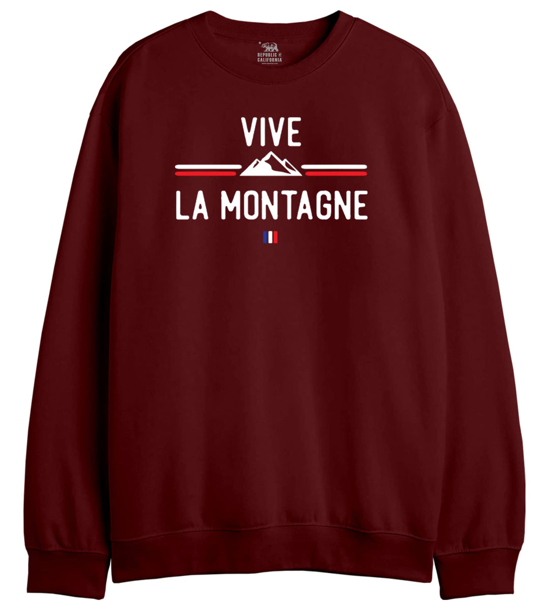 REPUBLIC OF CALIFORNIA Herren Kapuzenpullover XXL Burgunderrot, XXL Burgunderrot