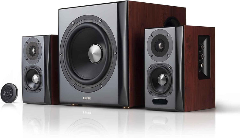 Edifier S350DB Lautsprecher System, Home-Entertainment Regallautsprecher und Subwoofer 2.1, mit Blue