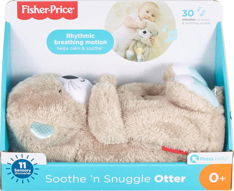 Fisher-Price FXC66 - Schlummerotter Spieluhr aus Plüsch, mit beruhigender Musik und rhythmischen Bew