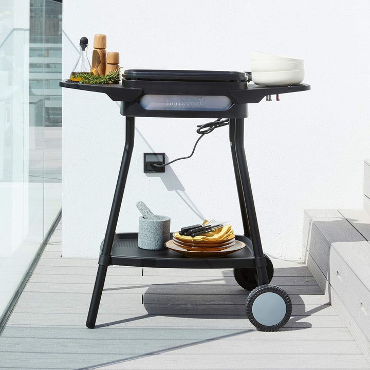 Barbecook Elektrogrill zur Nutzung als Standgrill oder Tischgrill, elektrische Grillplatte mit Antih