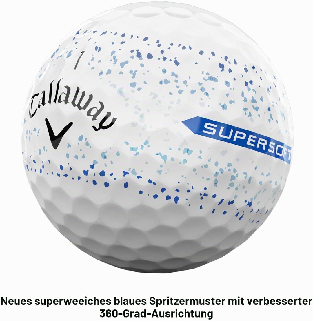 Callaway Golf Supersoft Golf Balls 2023 Golfbälle One Dozen Blue, One Dozen Blue
