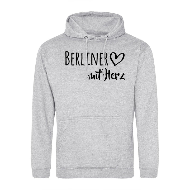 huuraa Unisex Hoodie Berliner mit Herz Pullover Vegan Grösse S-3XL mit Motiv für die tollsten Mensch