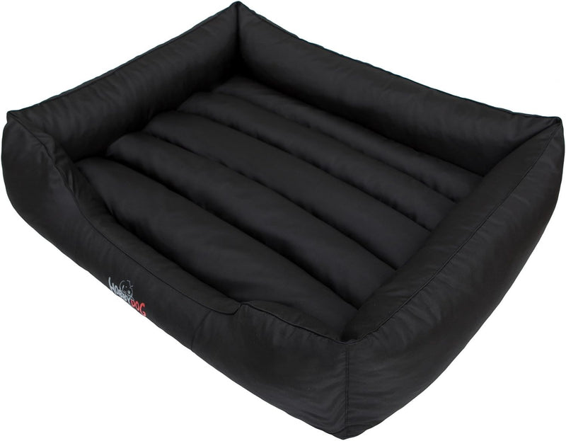 Hobbydog CORCZA2 Hundebett, Sofa, Korb Tierbett Comfort, Grösse XL, 82 x 62 cm, schwarz