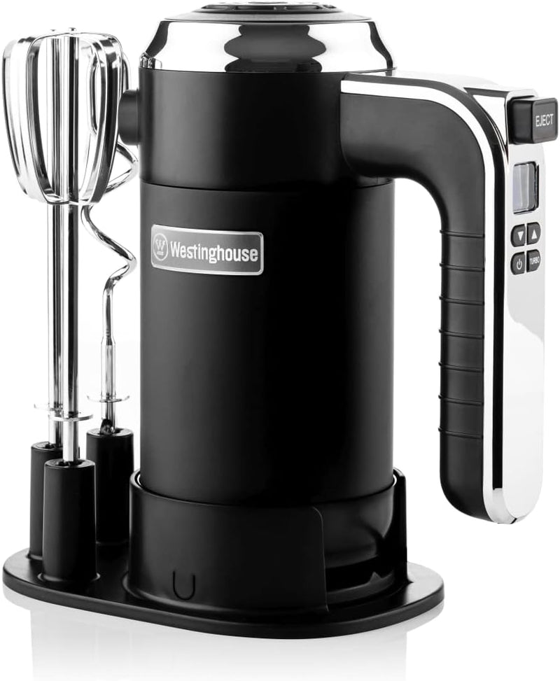 Westinghouse Retro Handmixer, 5 Geschwindigkeitsstufen + Turbofunktion, 2 Rührbesen, 2 Knethaken, LC