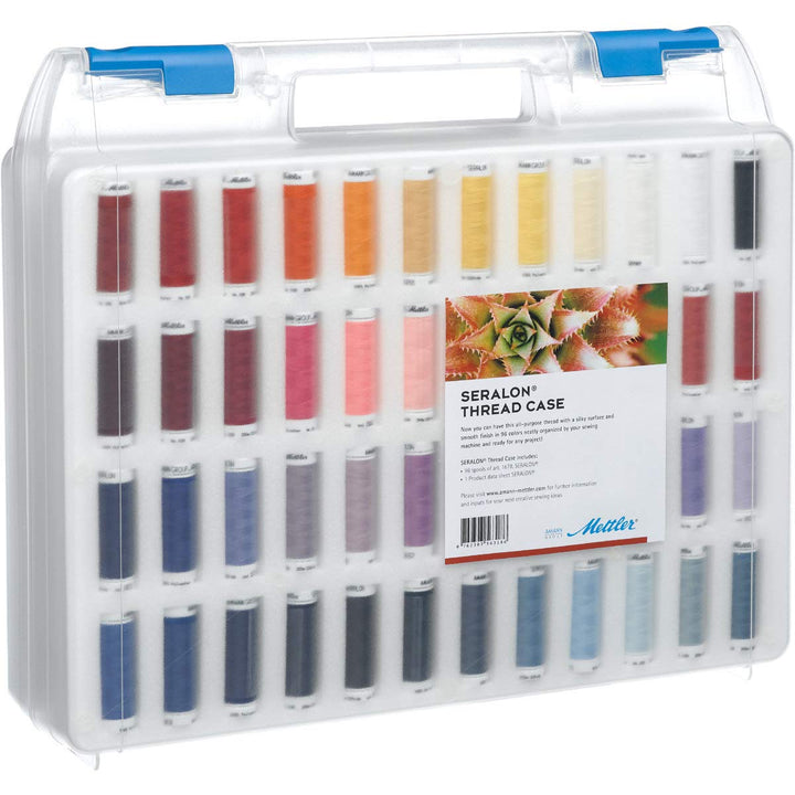 Amann Mettler Nähfadenkoffer / Nähgarnkoffer, Seralon No.100 (96 Farben/ 200 m)