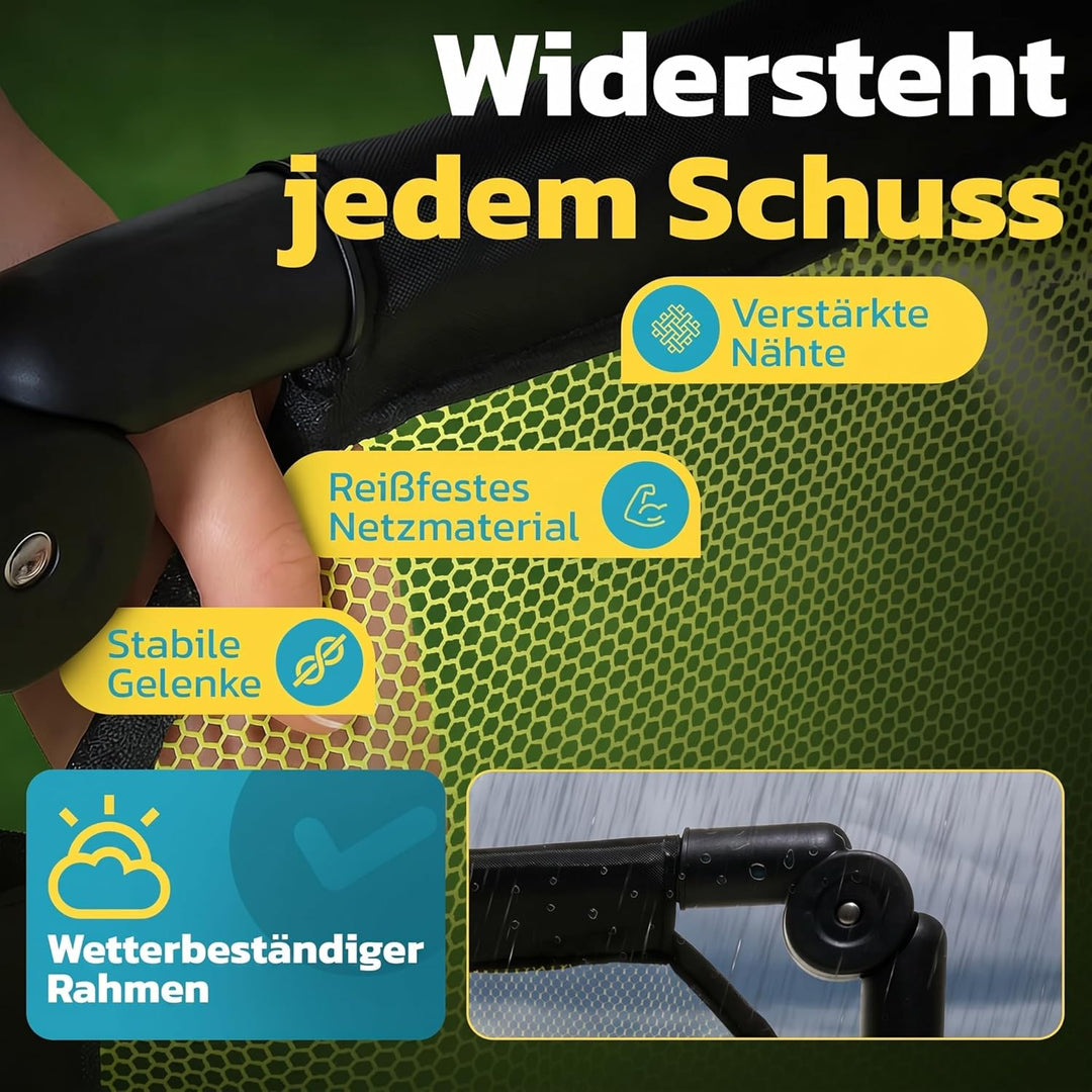 Fussballtore für Garten Kinder – Set mit Weight System – Fussballtor Kinder inkl. Heringe und Traget
