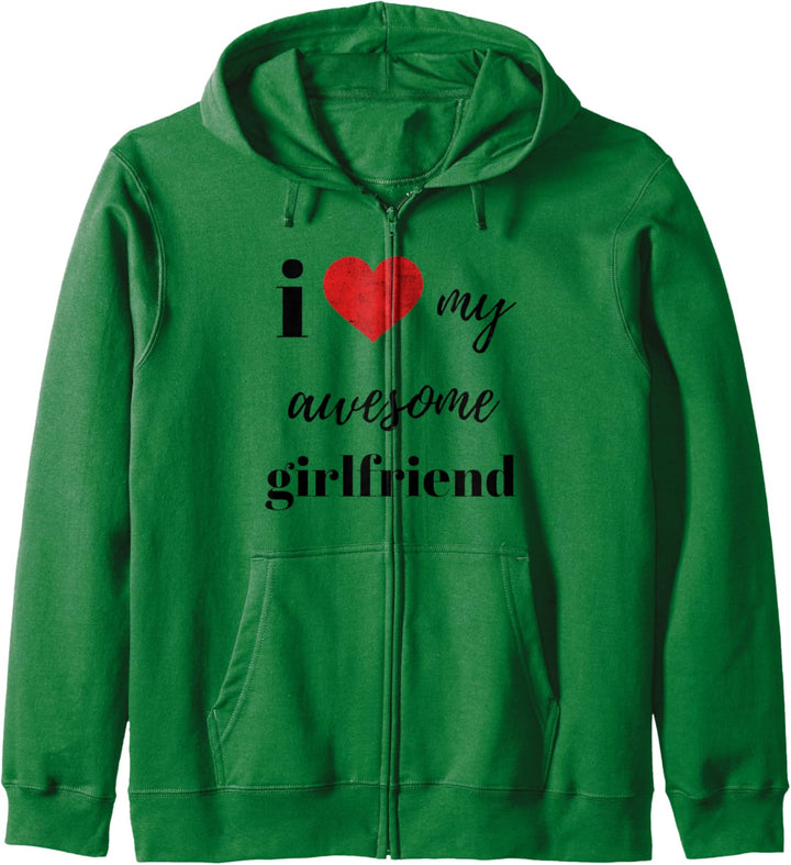 Passendes BF GF I Heart My Awesome Girlfriend Heart Design Kapuzenjacke