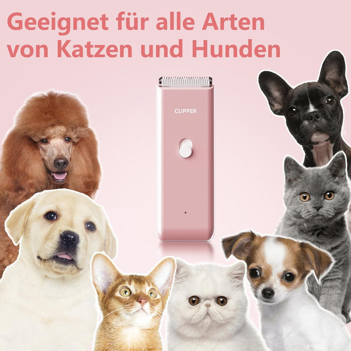 ENSSU Hundeschermaschine für dichtes Fell, wiederaufladbare Hundeschermaschine Katzenpflege Trimmer,