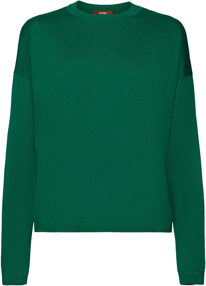 ESPRIT Oversize Pullover, 100% Baumwolle XXS Dark Green, XXS Dark Green