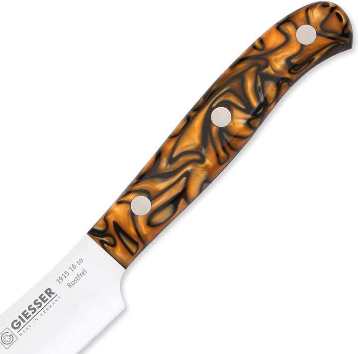 GIESSER seit 1776 - Made in Germany - Zubereitungsmesser 16 cm Spicy Orange, PremiumCut Veggie No 1,