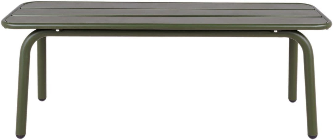 MaximaVida Gartenbank Max aus Metall 120 cm olivgrün - ohne Rückenlehne 120 x 35 x 45 cm Olivgrün, 1