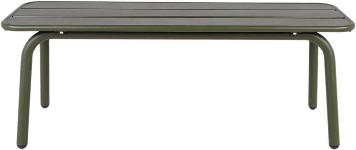 MaximaVida Gartenbank Max aus Metall 120 cm olivgrün - ohne Rückenlehne 120 x 35 x 45 cm Olivgrün, 1