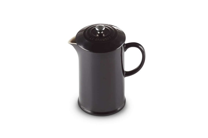 Le Creuset Kaffeebereiter aus Steinzeug, 1 L, Schwarz, 91028200140000 Schwarz Glänzend, Schwarz Glän
