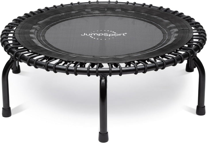 *Testsiegertrampolin* - JumpSport Fitnesstrampolin-Premium Minitrampolin- Einzelgummiseile (Modell 3