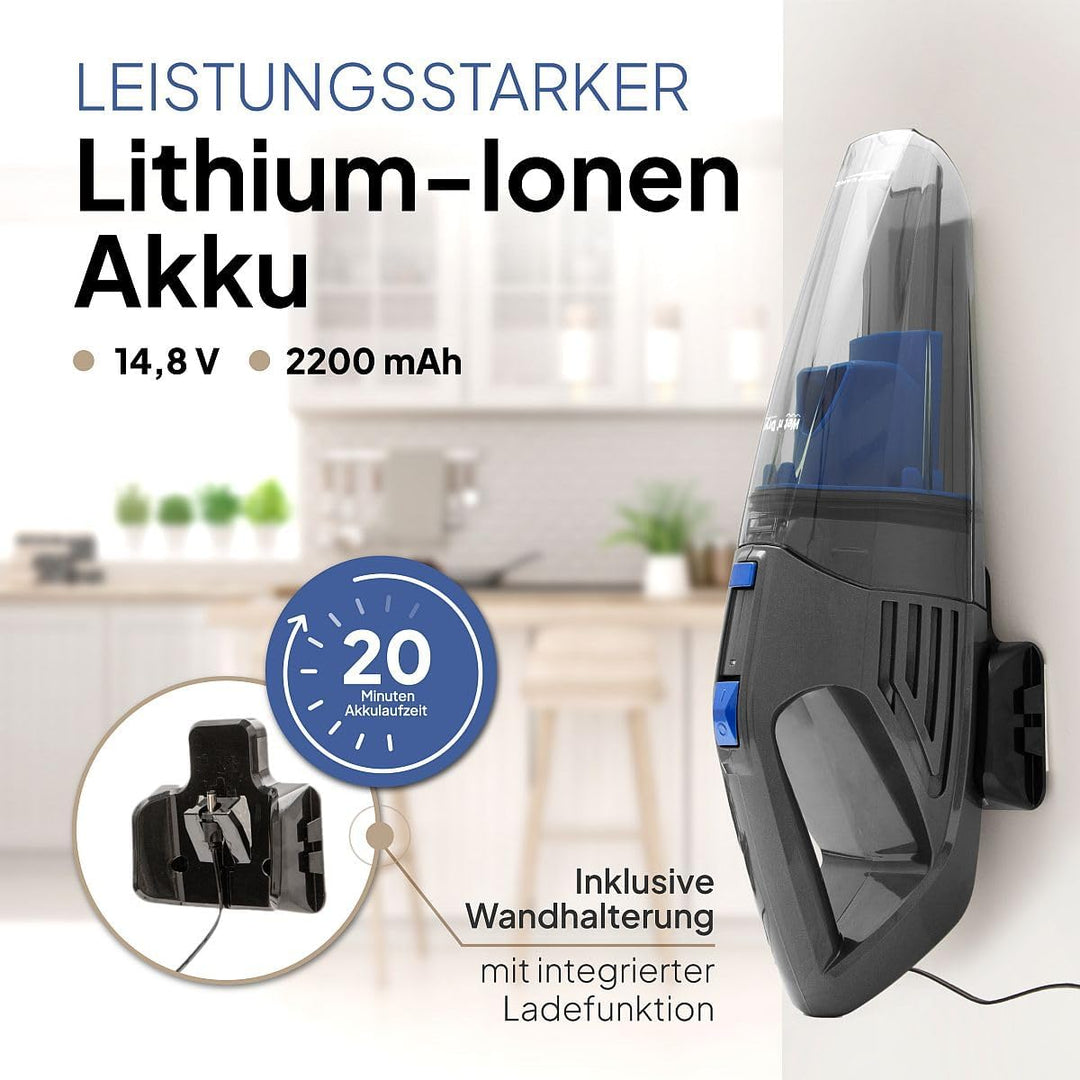 ProfiCare® 2in1 Handstaubsauger zum Nass- und Trockensaugen | Leistungsstarker Handstaubsauger Akku