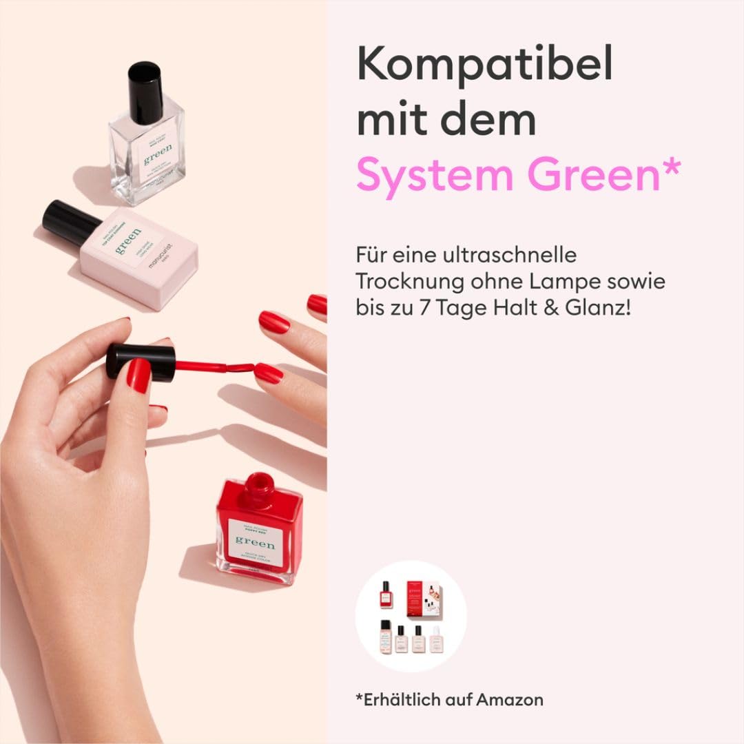 Manucurist Green - Puderrosa Nagellack Old Rose - Nagellack Schnelltrocknend - Nägel Selber Machen -