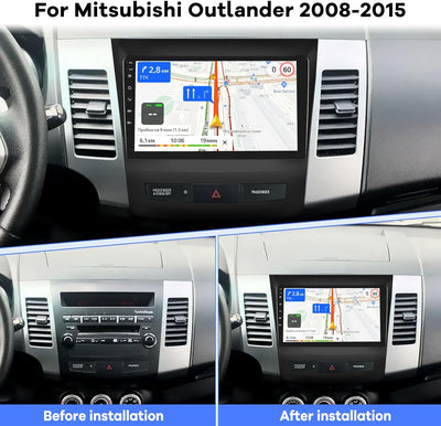 2G+64G Android Autoradio für Mitsubishi Outlander 2008-2015, 9 Zoll Touchscreen, kabelloses Apple Ca