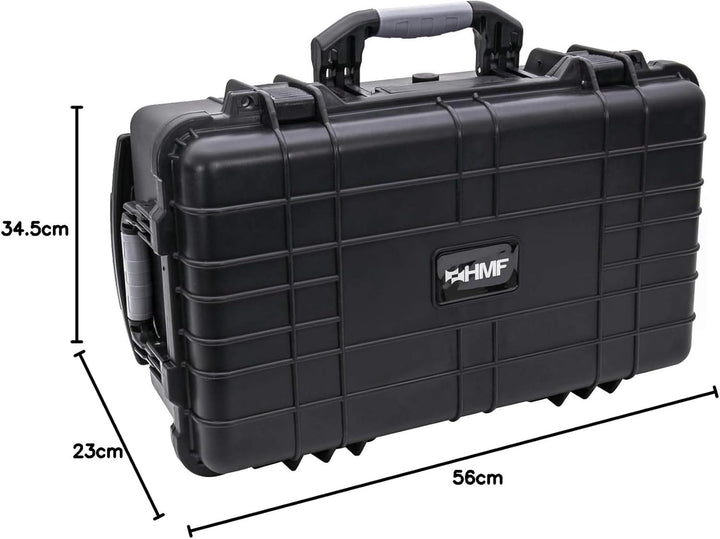 HMF ODK400 Outdoor-Trolley, Fotokoffer mit Rasterschaumstoff | 56 x 34,5 x 23 cm