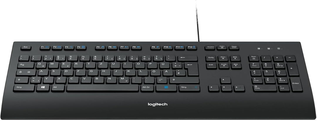 Logitech K280e Pro Kabelgebundene Business Tastatur für Windows, Linux und Chrome, USB-Anschluss, Ha