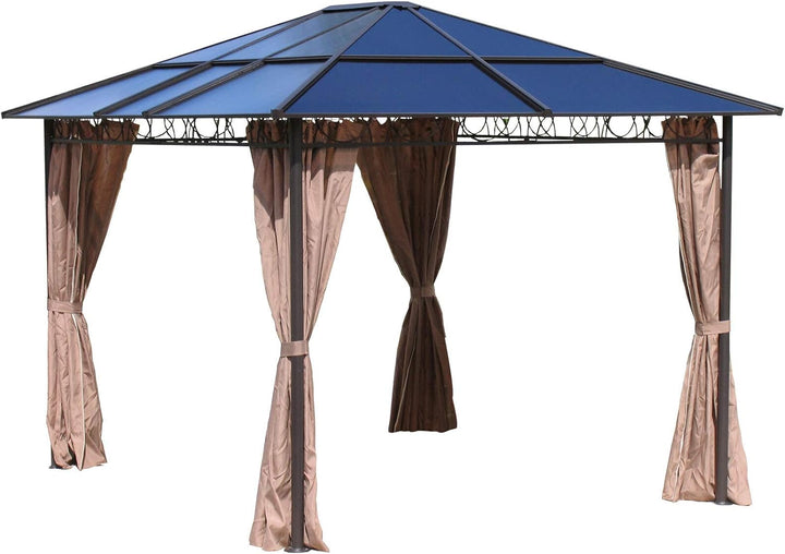 QUICK STAR 4 Seitenteile für Hardtop Pavillon 3x3,6m Seitenwandset Sichtschutz Vorhänge