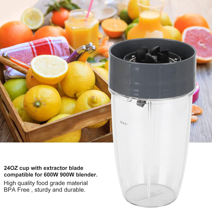 Ersatzbecher für Nutribullet, Ersatzteile für Nutribullet, 24 oz Mixbecher ohne Auslaufen mit Ersatz