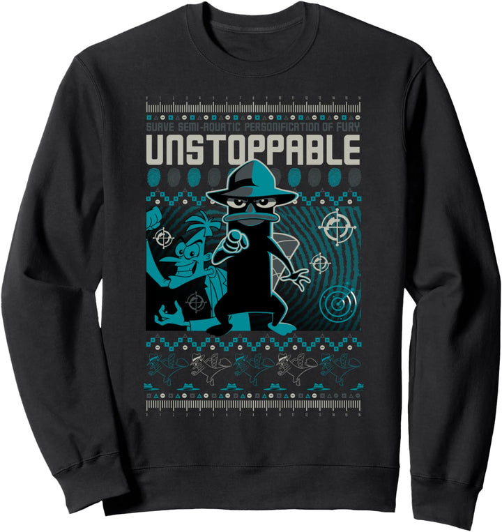 Disney Phineas And Ferb Unstoppable Perry Poster Sweatshirt