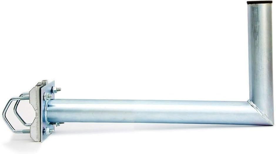 Mastausleger Stahl 45 cm Geländerhalter Sat Antenne Ausleger Länge 45 cm, Länge 45 cm
