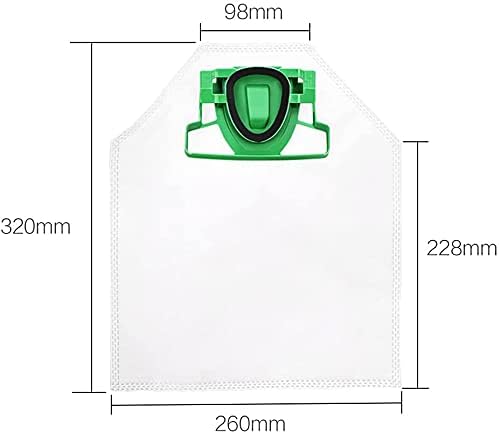 6 Microvlies Staubsaugerbeutel, 5 lagig, Allergiker geeignet, Premuim Qualität geeignet Vorwerk Kobo