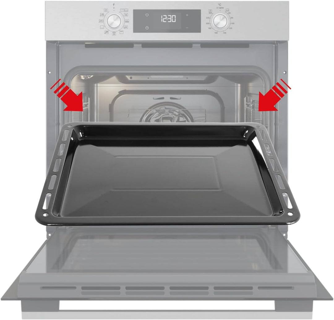 SPARES2GO Bräter / Backblech + ausziehbares verstellbares Regal, kompatibel mit Smeg Backofen Herd