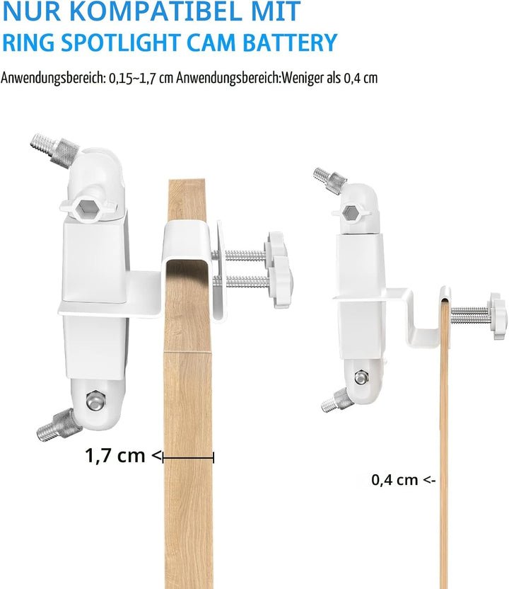 HOLACA 2-in-1 Universal-Dachrinnenhalterung Kamera Halterung Kompatibel mit Spotlight Kamera Plus/Pr