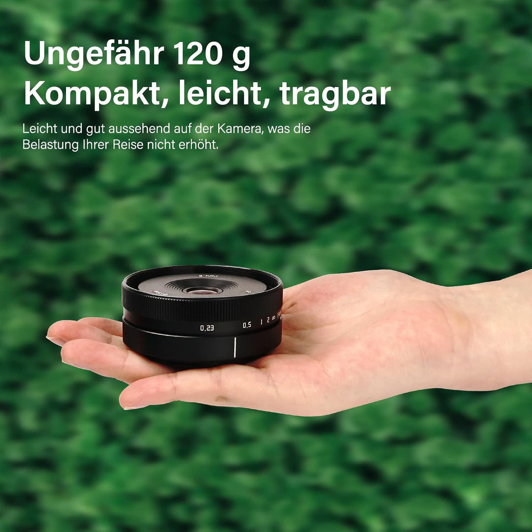 AstrHori 14 mm F4,5 Ultraweitwinkelobjektiv Manuelles APS-C-Objektiv Starke Anti-Verzerrung Kompatib