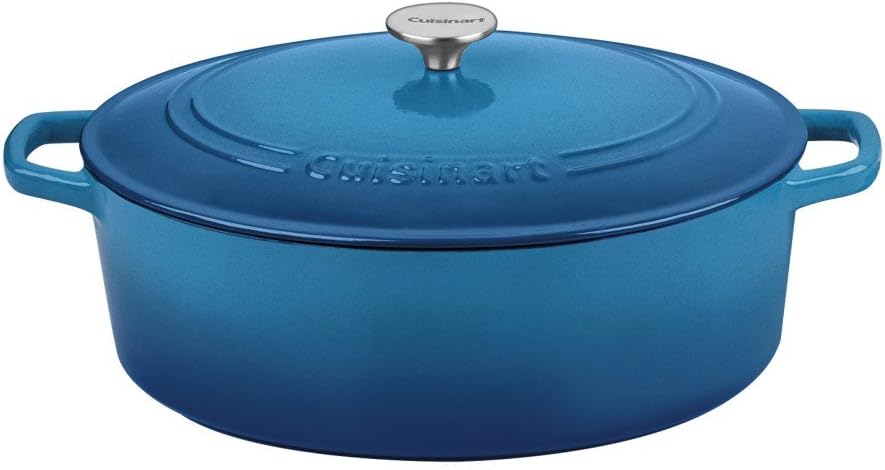Cuisinart Ovaler Kasserolle, Farbverlauf, Blau, 7 Qt Blauer Farbverlauf 7 Qt, Blauer Farbverlauf 7 Q