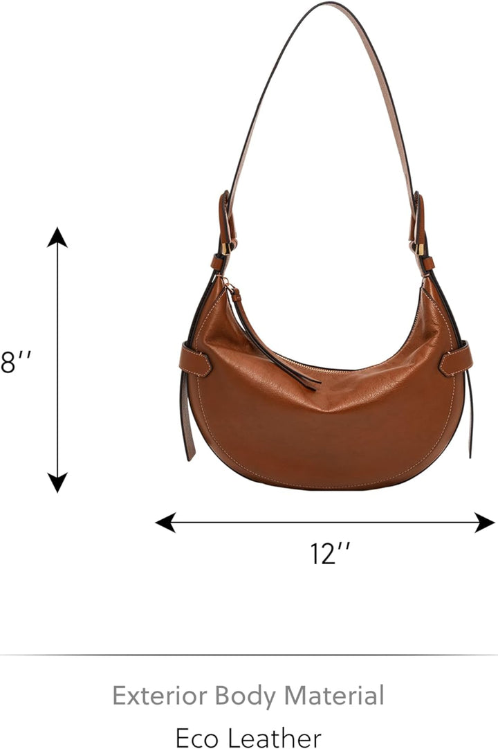 Fossil Damen Harwell Hobo, 30.5 L x 8.9 W x 20.3 cm H Brown, Brown