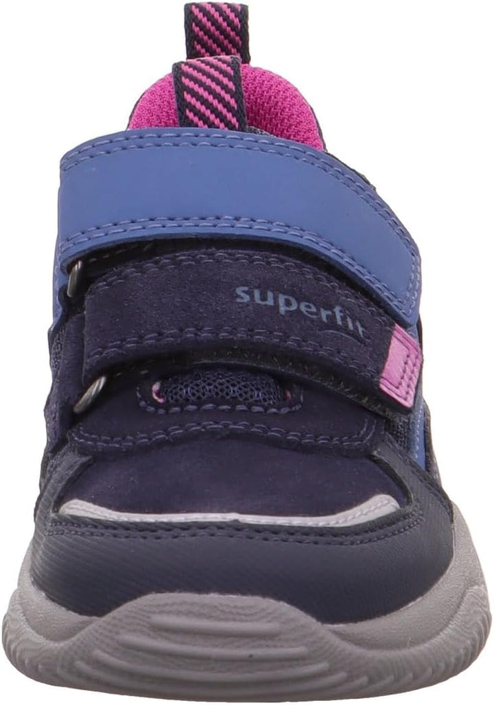 Superfit Mädchen Storm Sneaker 25 EU Blau Pink 8020, 25 EU Blau Pink 8020