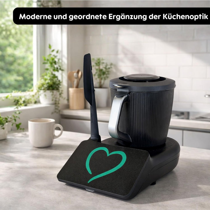Displayschutz für Thermomix TM7 Vorwerk – Displayabdeckung mit Spatelhalter Zubehör Gadget für Therm