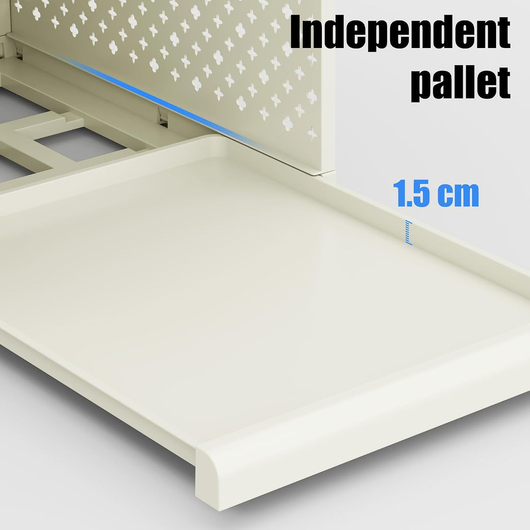 81.5cm Organizer Schubladenregal Kunststoff,Badezimmerschrank | 4 pcs Stapelbares Regal Hoch für Bad