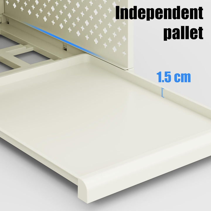 81.5cm Organizer Schubladenregal Kunststoff,Badezimmerschrank | 4 pcs Stapelbares Regal Hoch für Bad