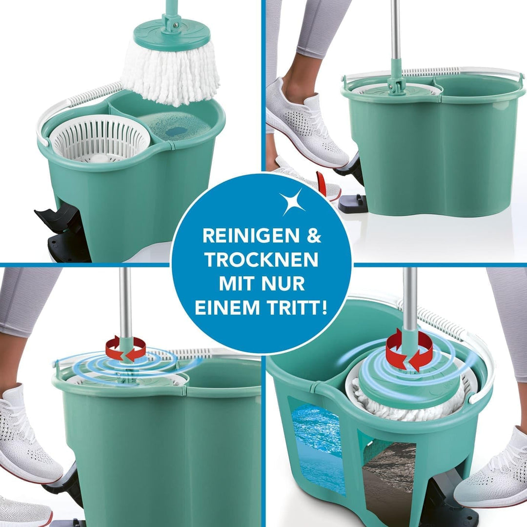 CLEANmaxx Power-Wischmopp mit Zwei-Kammer-Filtersystem | Designed in Deutschland - Schmutzwasser wir