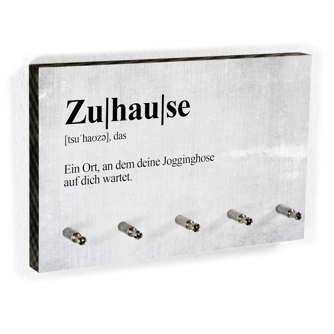 Schlüsselbrett Definition Zuhause - Schlüsselboard mit lustigem Spruch – Dictionary Style - 5 Haken