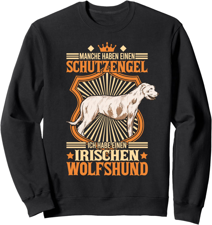 Irischer Wolfshund Schutzengel Irish Wolfhound Sweatshirt
