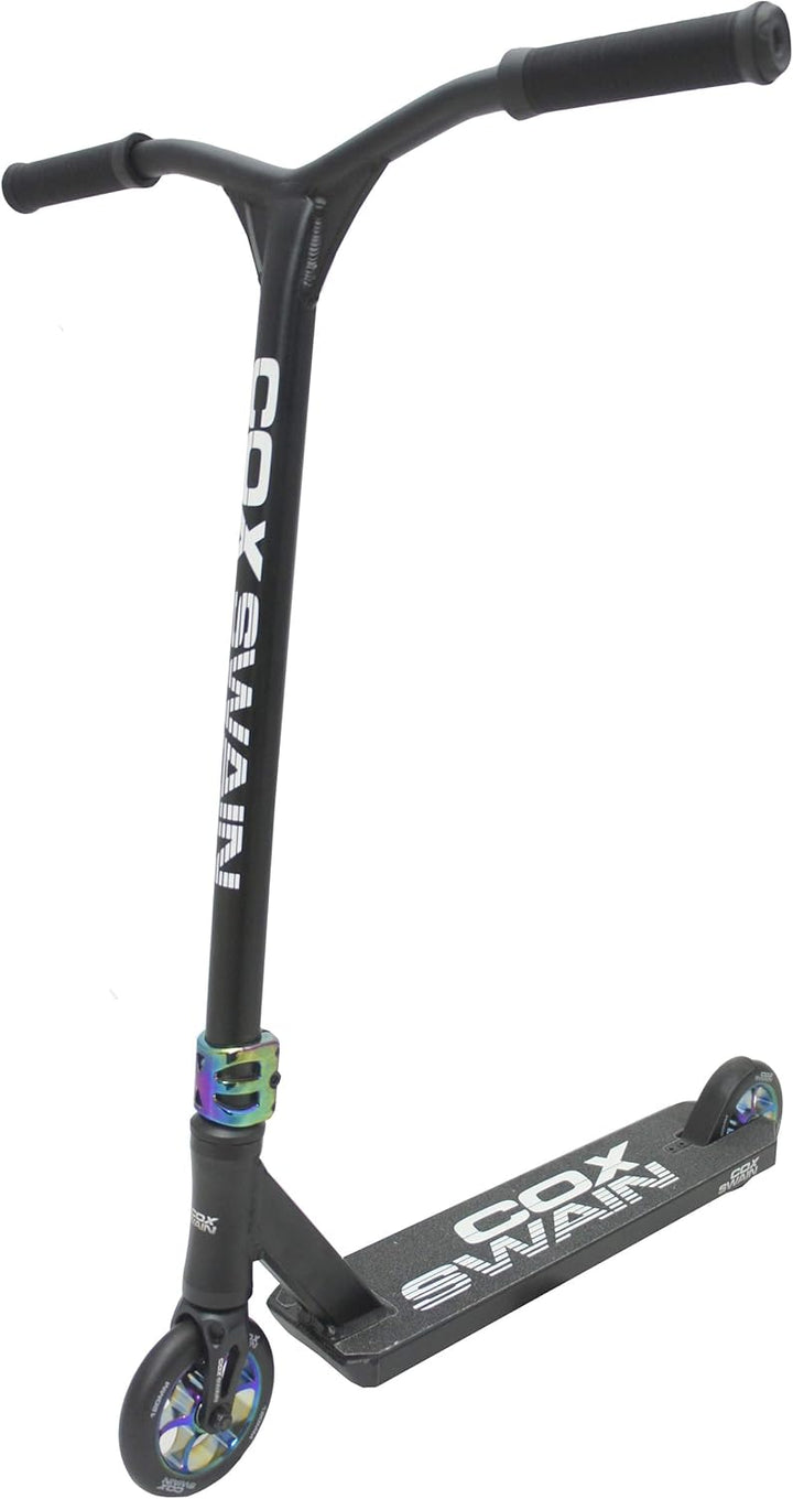 Cox Swain Stunt Scooter V-120 mit 120mm Rollen - ABEC9 Lager - Das Neue Topmodell Black/Gold, Black/