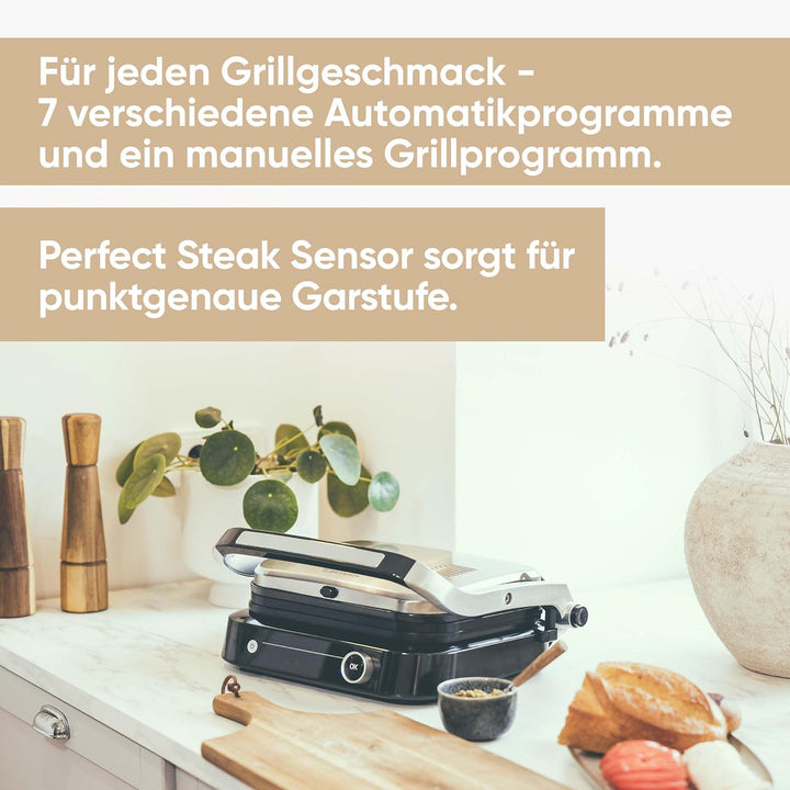 SEVERIN SEVINI PRO Kontaktgrill für Sandwiches, Steak und als Panini Grill, antihaftbeschichteter Sa