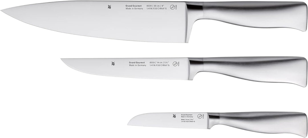 WMF Grand Gourmet Messerset 3teilig Made in Germany, 3 Messer geschmiedet, Küchenmesser & Spitzenkla